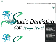 Tablet Screenshot of lofaroluigidentista.com
